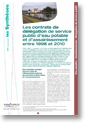 n°9 - Les contrats de délégation de service public d’eau potable et d’assainissement entre 1998 et 2010 - Septembre 2013 
